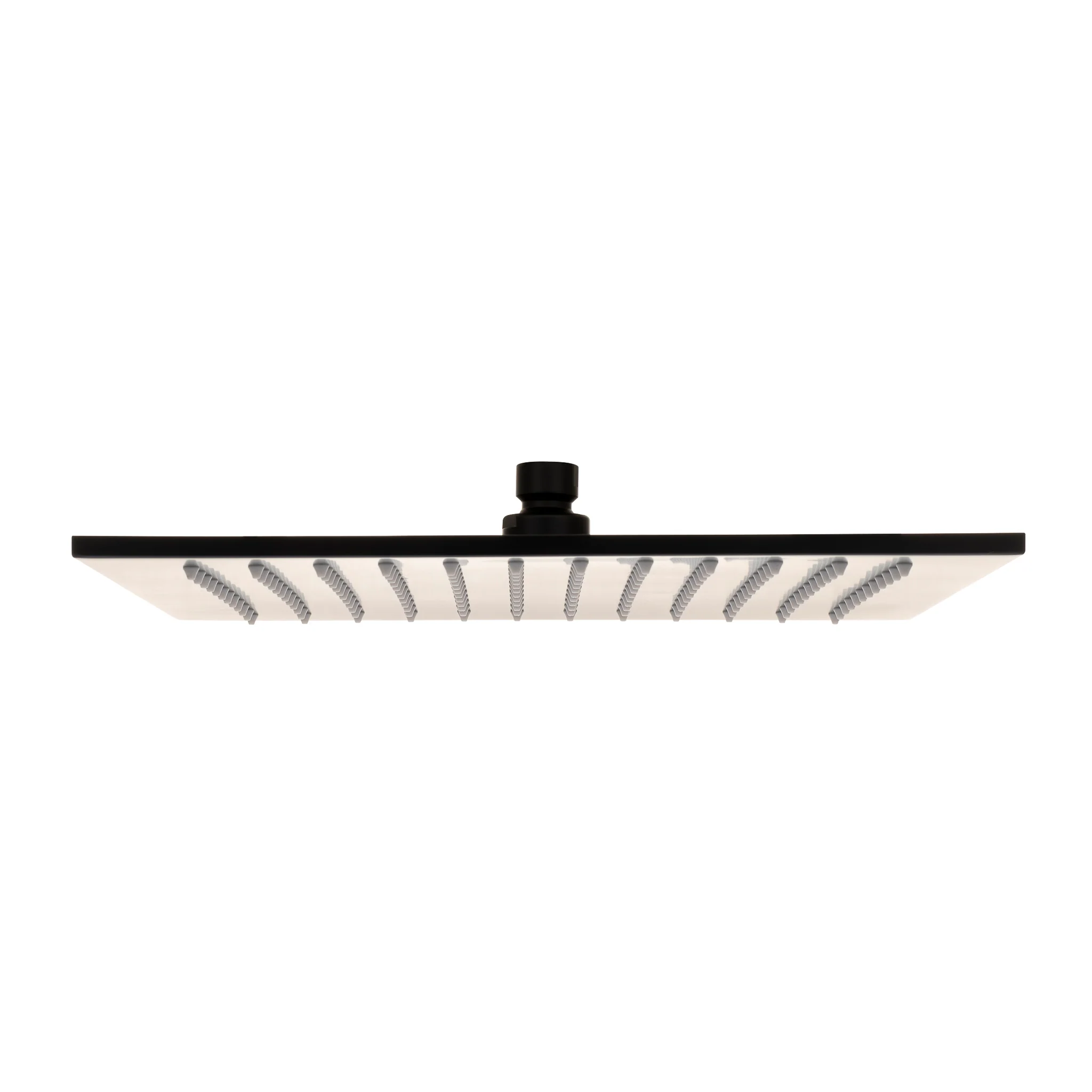 Square 300mm Stainless Steel Rain Shower Head, Matte Black - Image 2