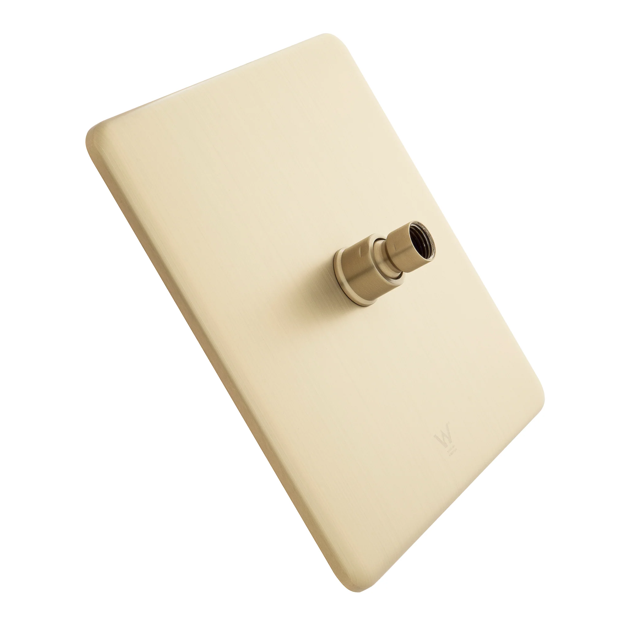 Square SS 250mm Rain Shower Head, Brushed Brass (Gold) - Image 3