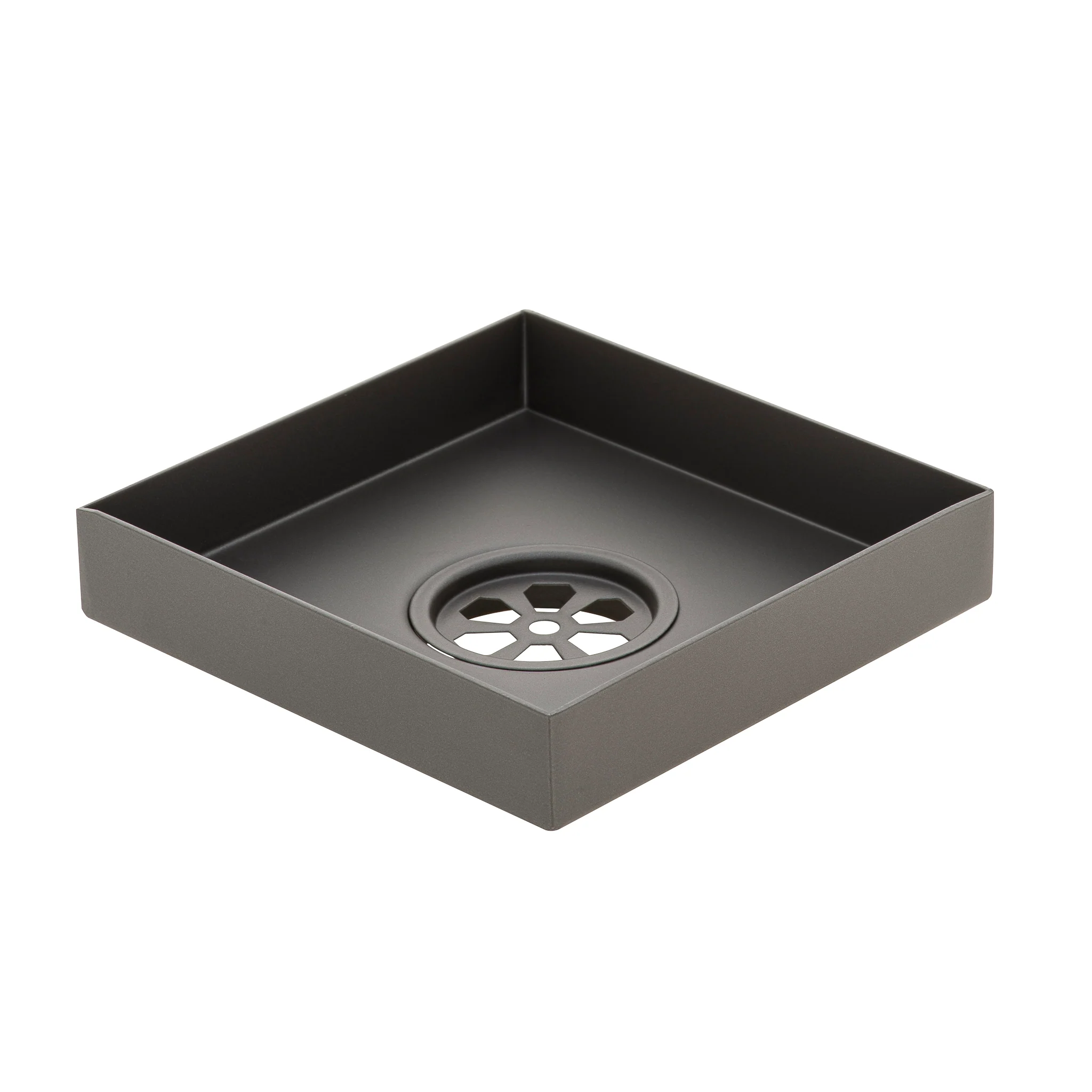 Stainless Steel Tile Insert Floor Waste | 50mm Outlet, Brushed Gunmetal - Image 4