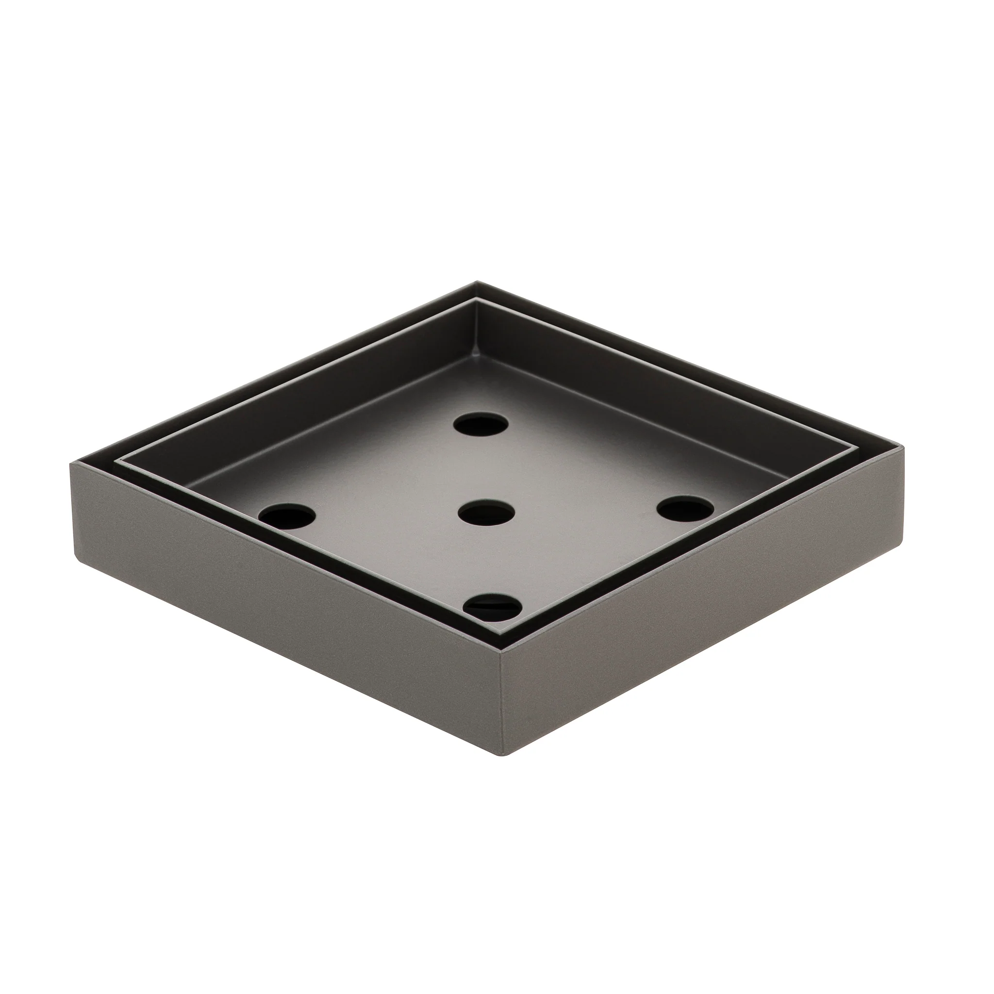 Stainless Steel Tile Insert Floor Waste | 50mm Outlet, Brushed Gunmetal - Image 5