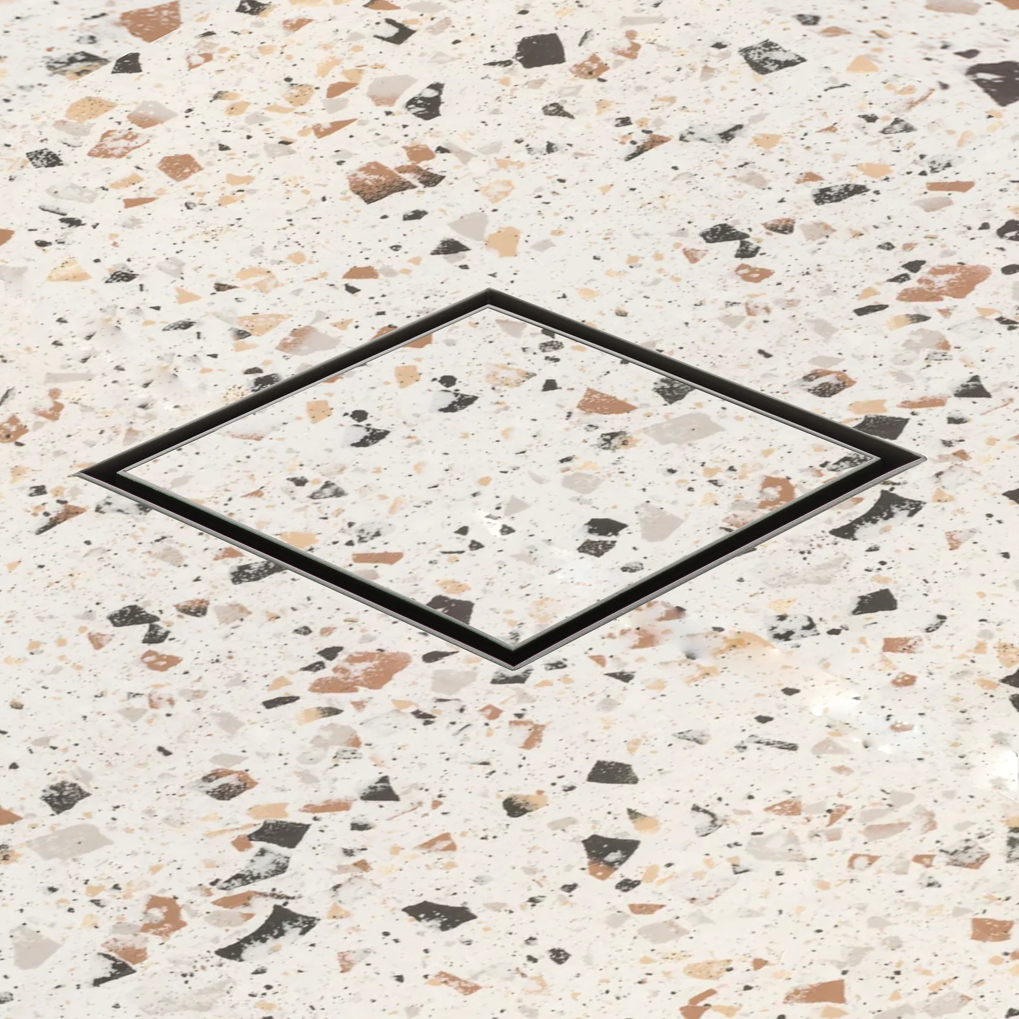 Stainless Steel Tile Insert Floor Waste | 50mm Outlet, Brushed Gunmetal - Image 6