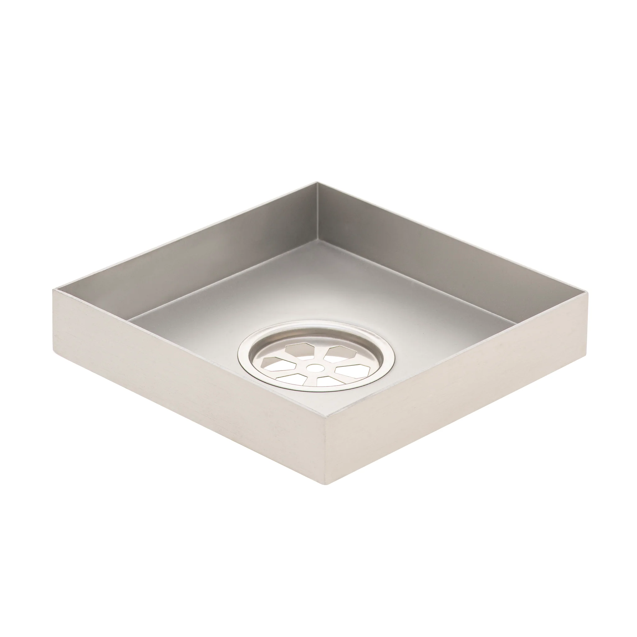 Stainless Steel Tile Insert Floor Waste | 50mm Outlet, Brushed SS Nickel - Image 4