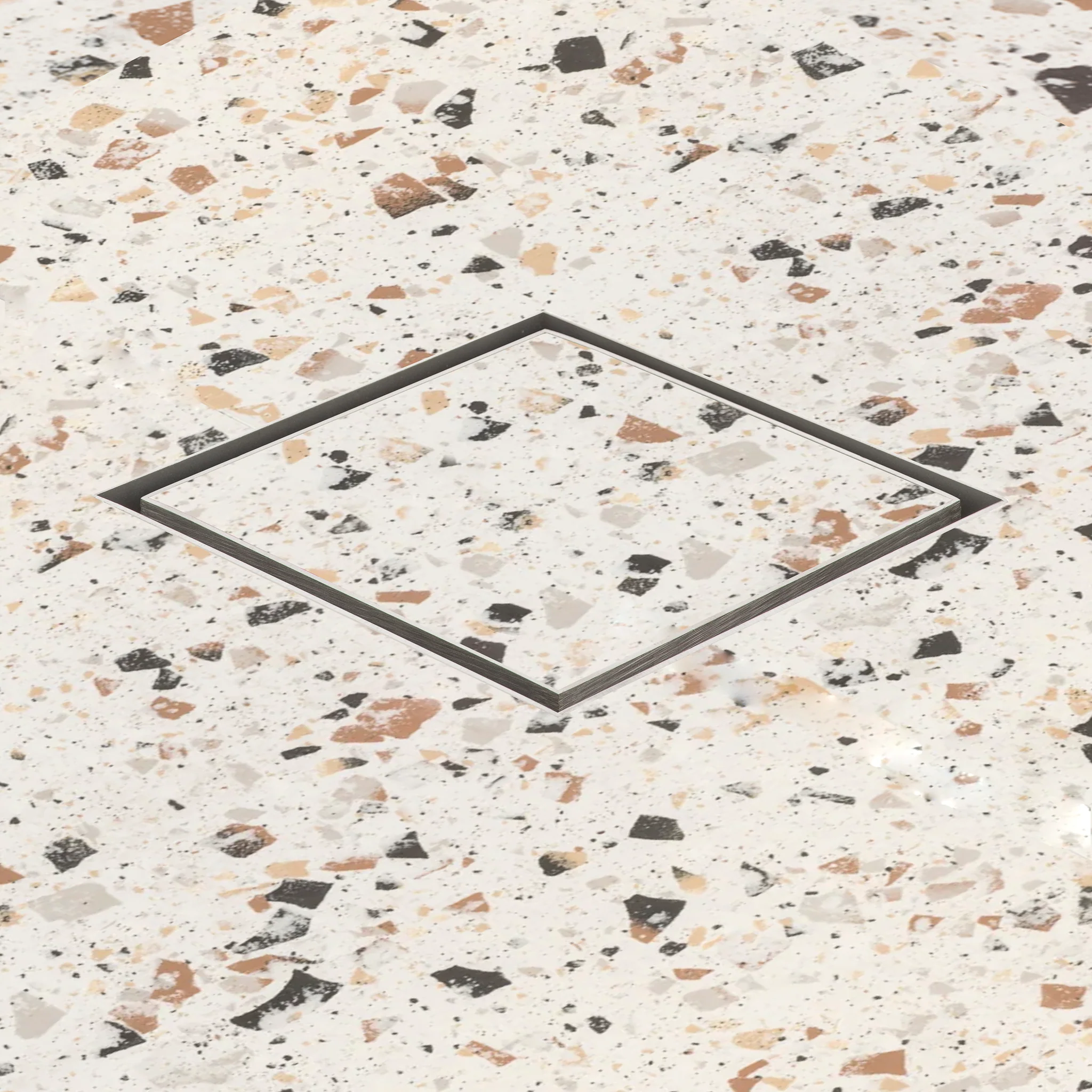 Stainless Steel Tile Insert Floor Waste | 50mm Outlet, Brushed SS Nickel - Image 6