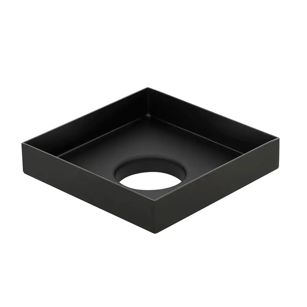 Stainless Steel Tile Insert Floor Waste | 50mm Outlet, Matte Black - Image 2