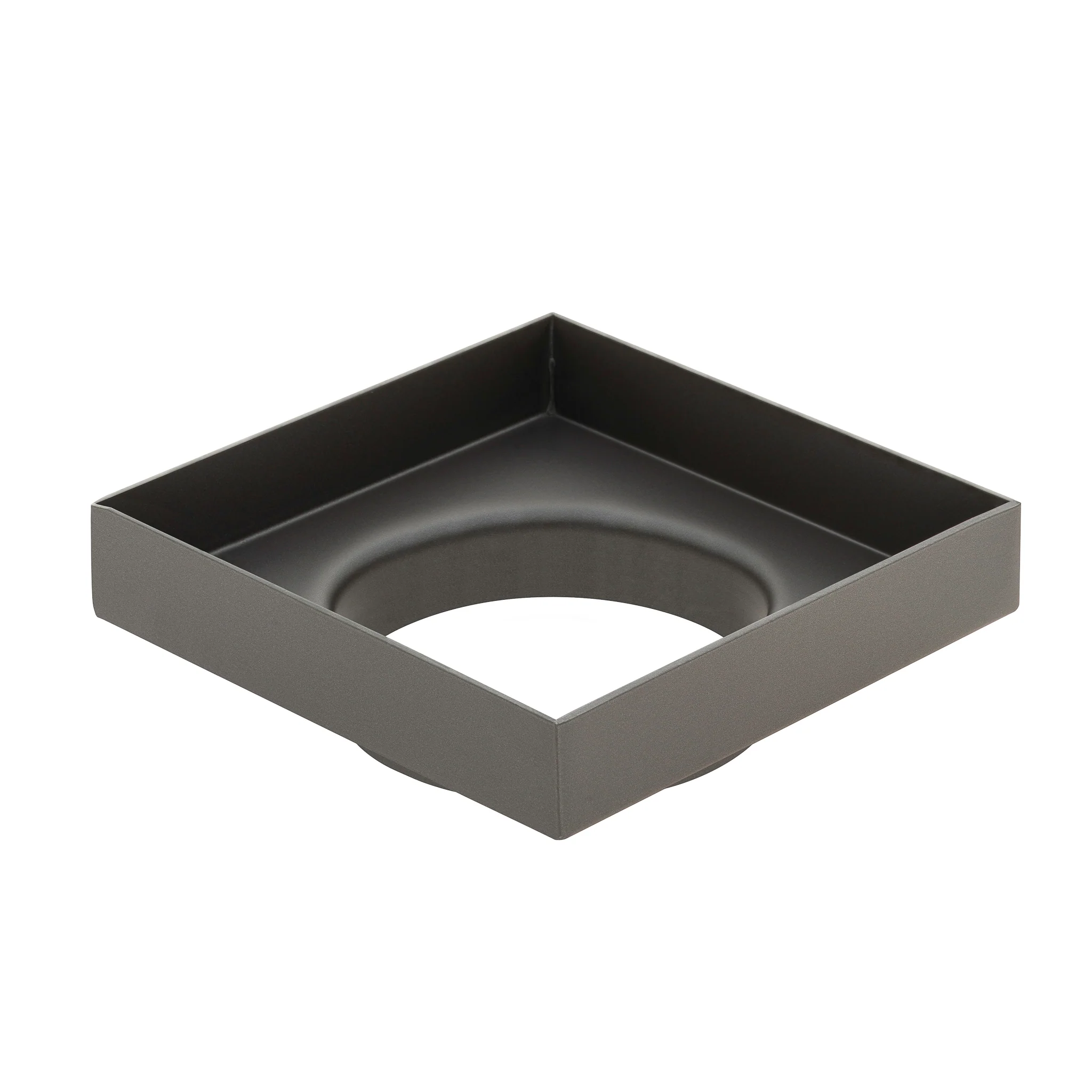 Stainless Steel Tile Insert Floor Waste | 75mm Outlet, Brushed Gunmetal - Image 3