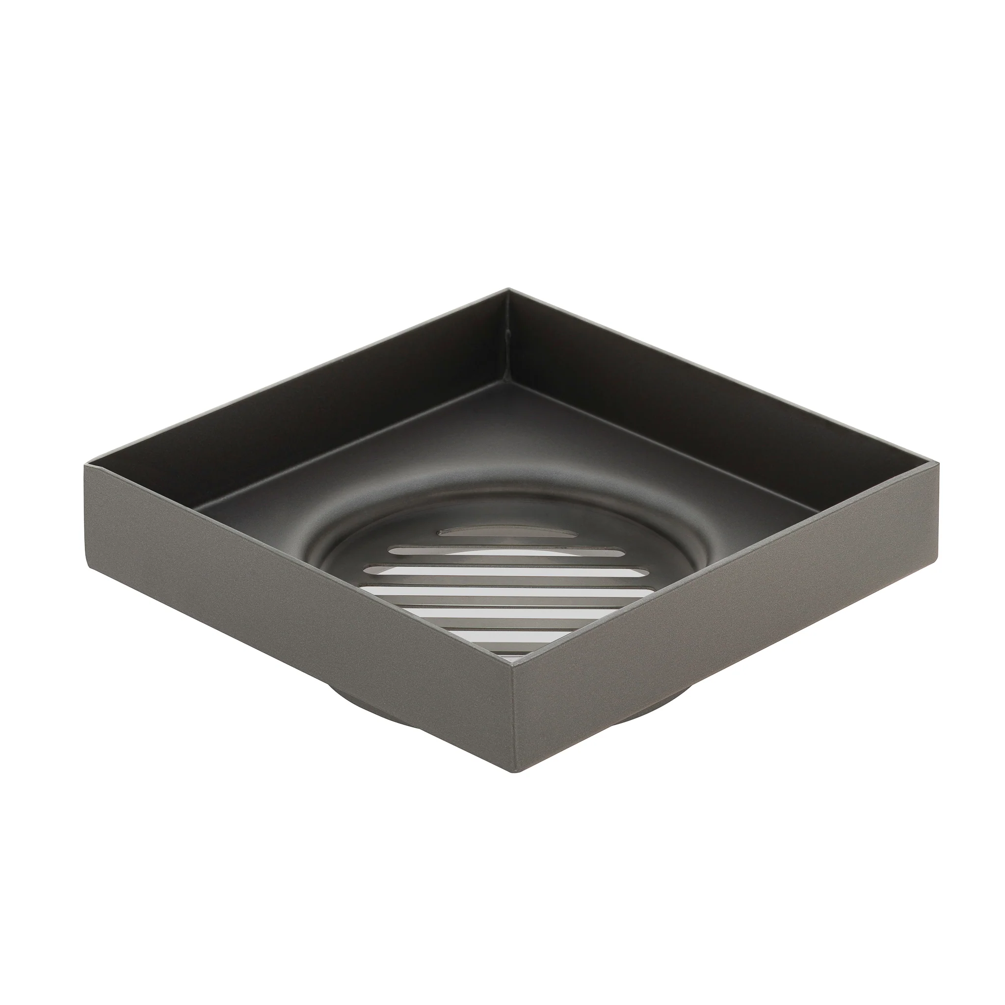 Stainless Steel Tile Insert Floor Waste | 75mm Outlet, Brushed Gunmetal - Image 4
