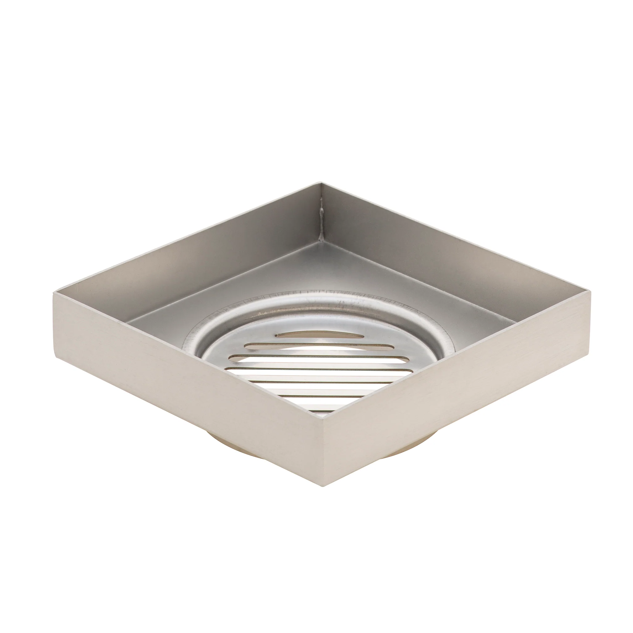Stainless Steel Tile Insert Floor Waste | 75mm Outlet, Brushed SS Nickel - Image 4