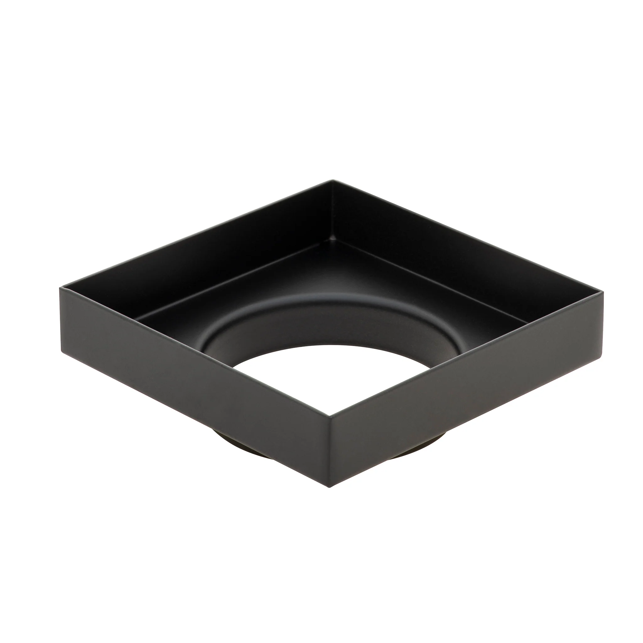 Stainless Steel Tile Insert Floor Waste | 75mm Outlet, Matte Black - Image 3