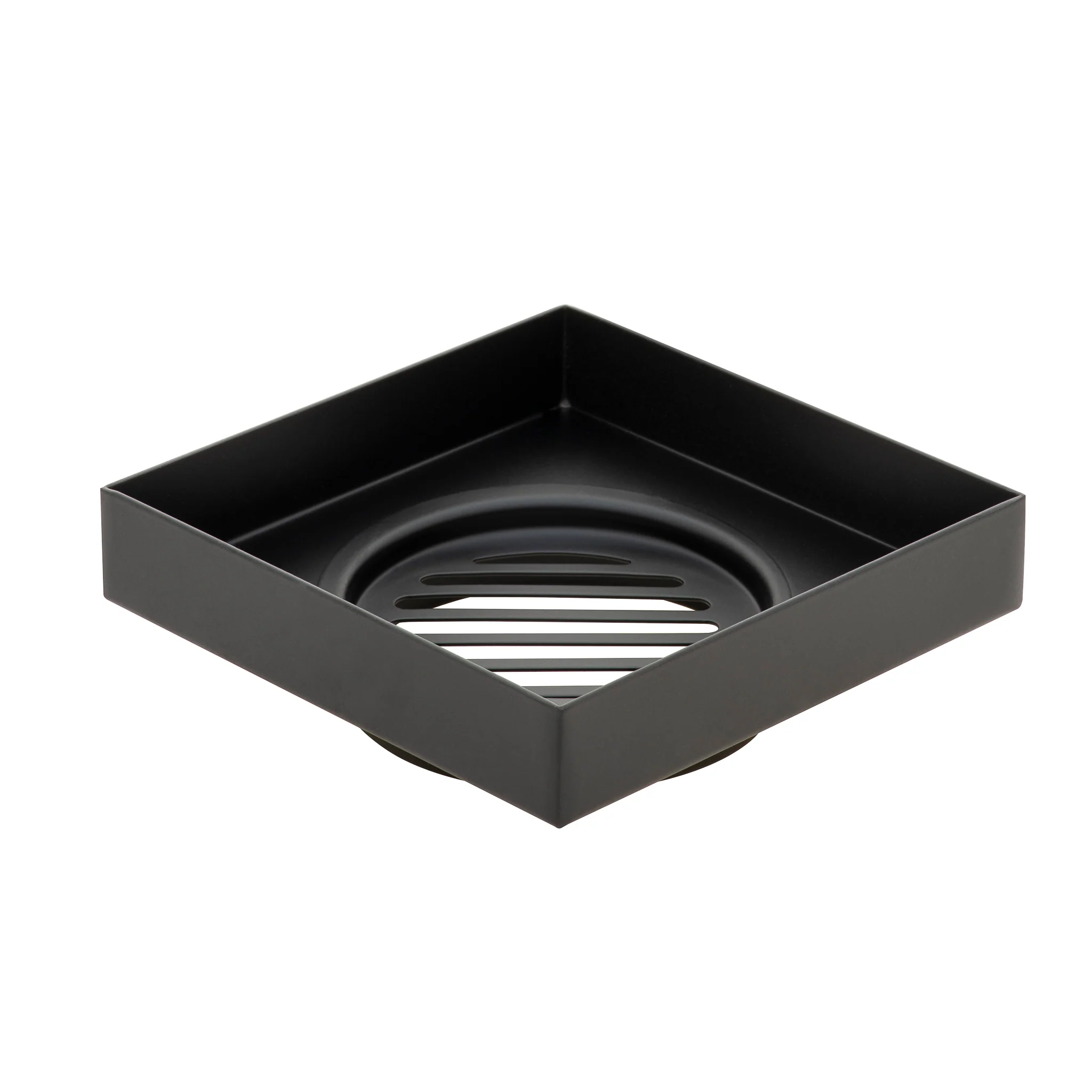 Stainless Steel Tile Insert Floor Waste | 75mm Outlet, Matte Black - Image 4