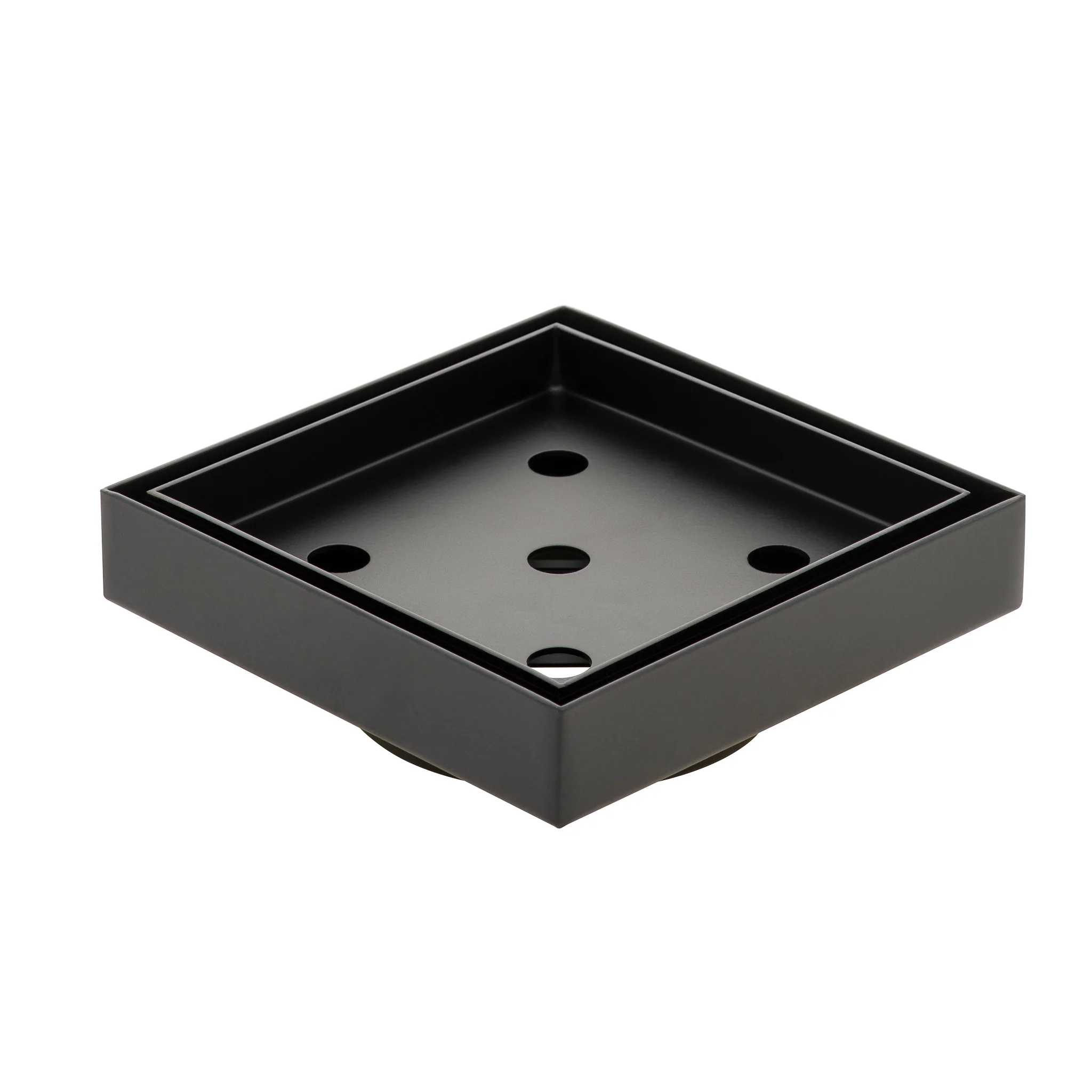 Stainless Steel Tile Insert Floor Waste | 75mm Outlet, Matte Black - Image 5