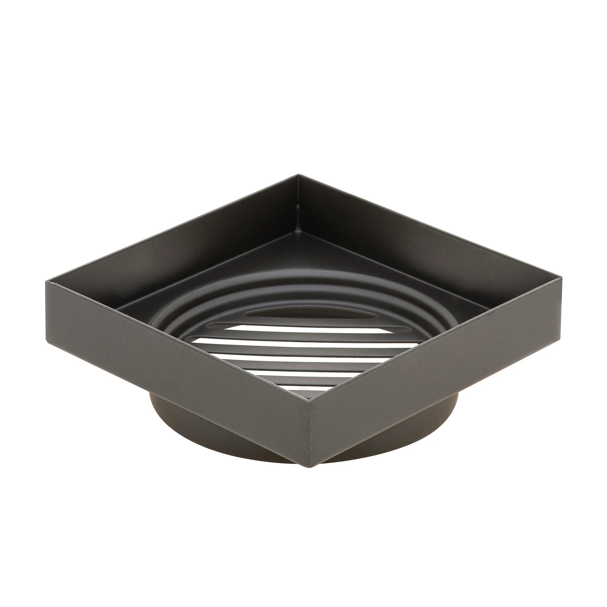 Stainless Steel Tile Insert Floor Waste | 90mm Outlet, Brushed Gunmetal - Image 4