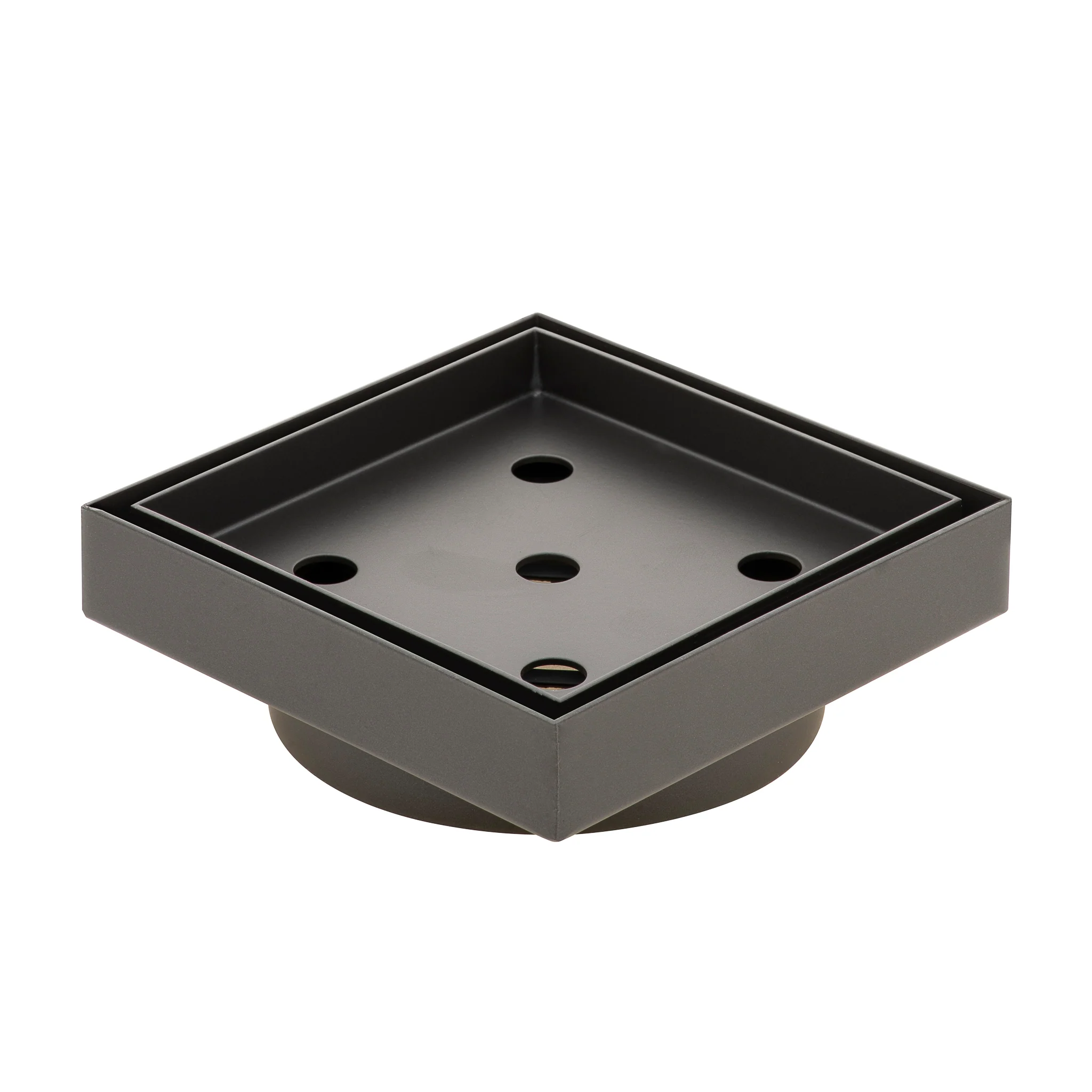 Stainless Steel Tile Insert Floor Waste | 90mm Outlet, Brushed Gunmetal - Image 5