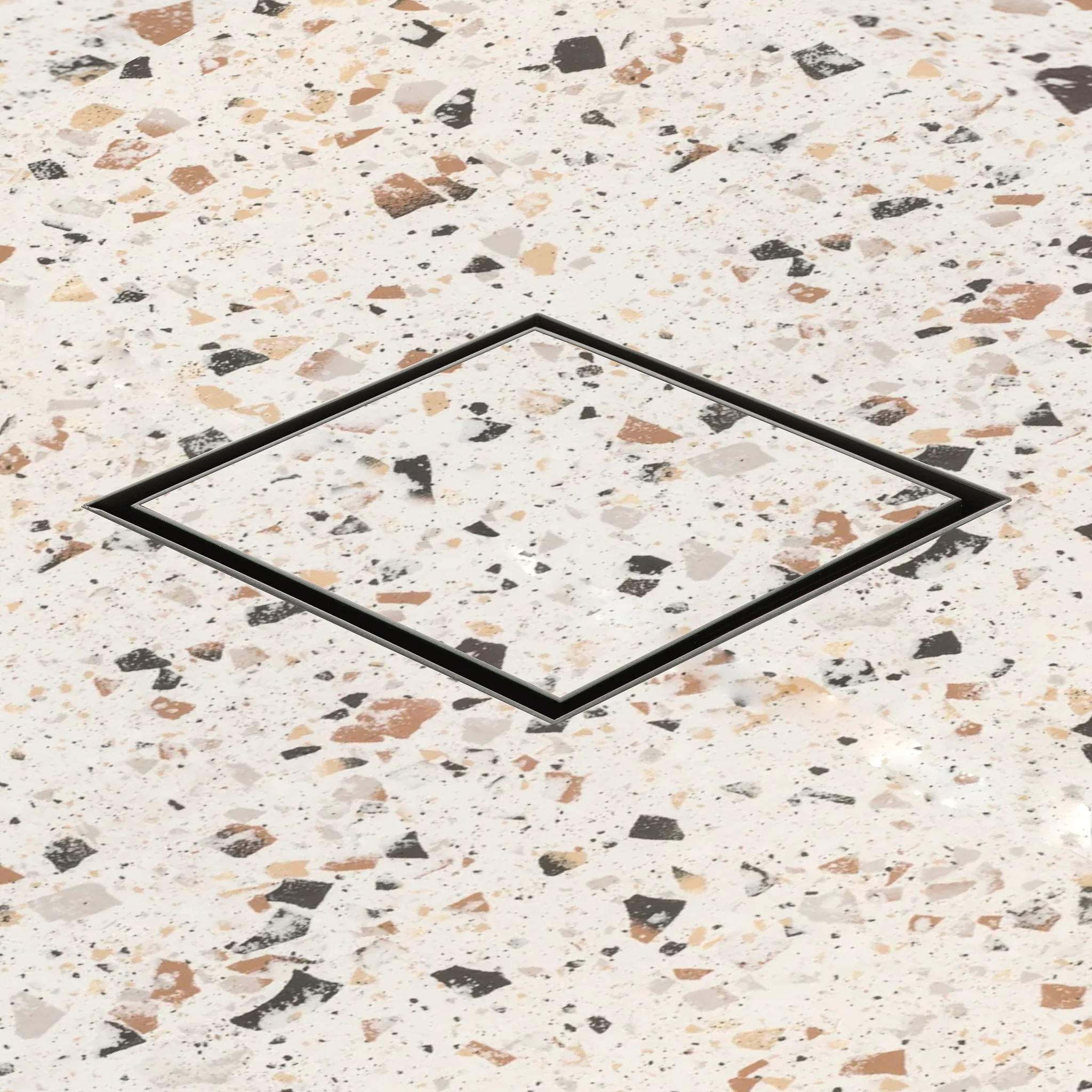 Stainless Steel Tile Insert Floor Waste | 90mm Outlet, Brushed Gunmetal - Image 6