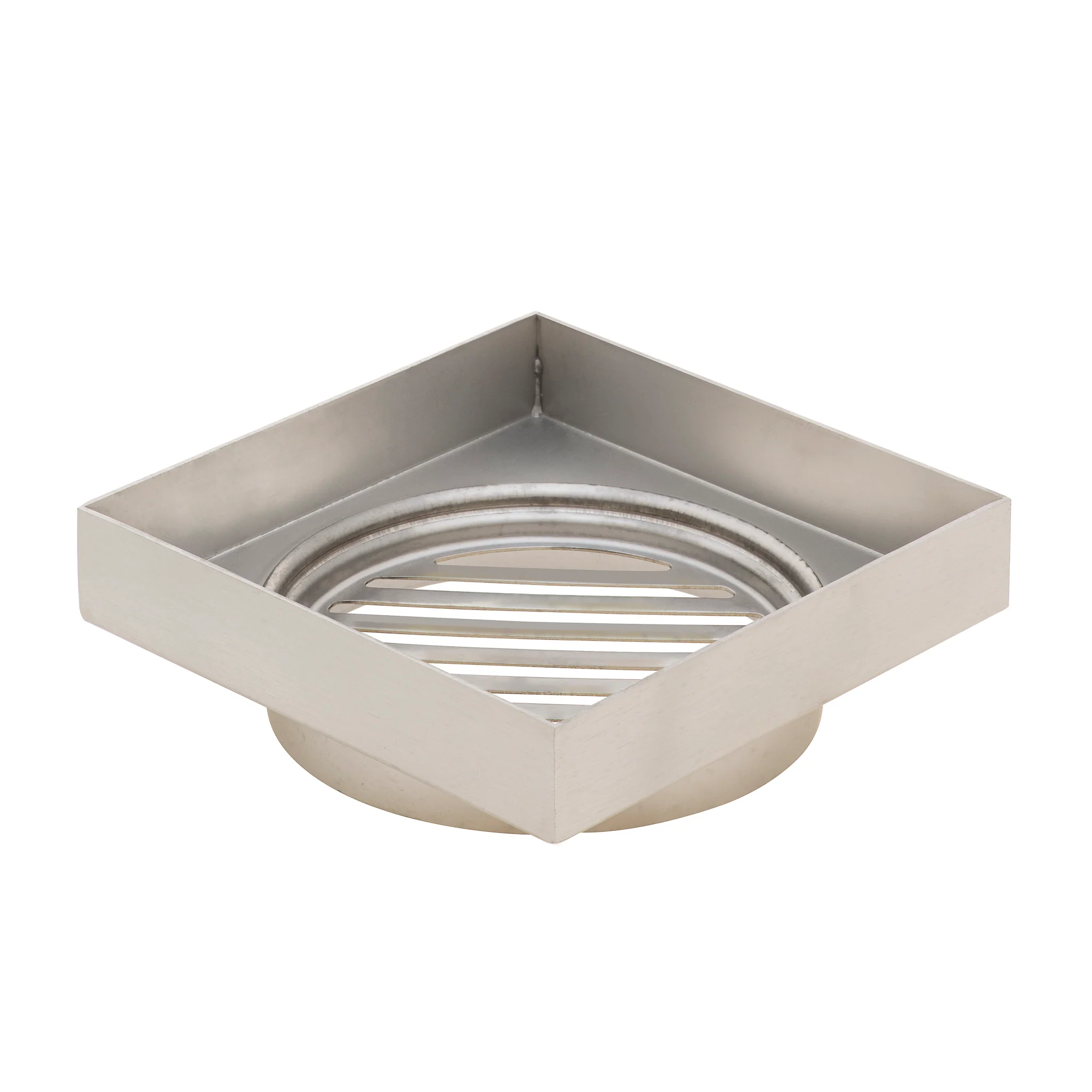 Stainless Steel Tile Insert Floor Waste | 90mm Outlet, Brushed SS Nickel - Image 4