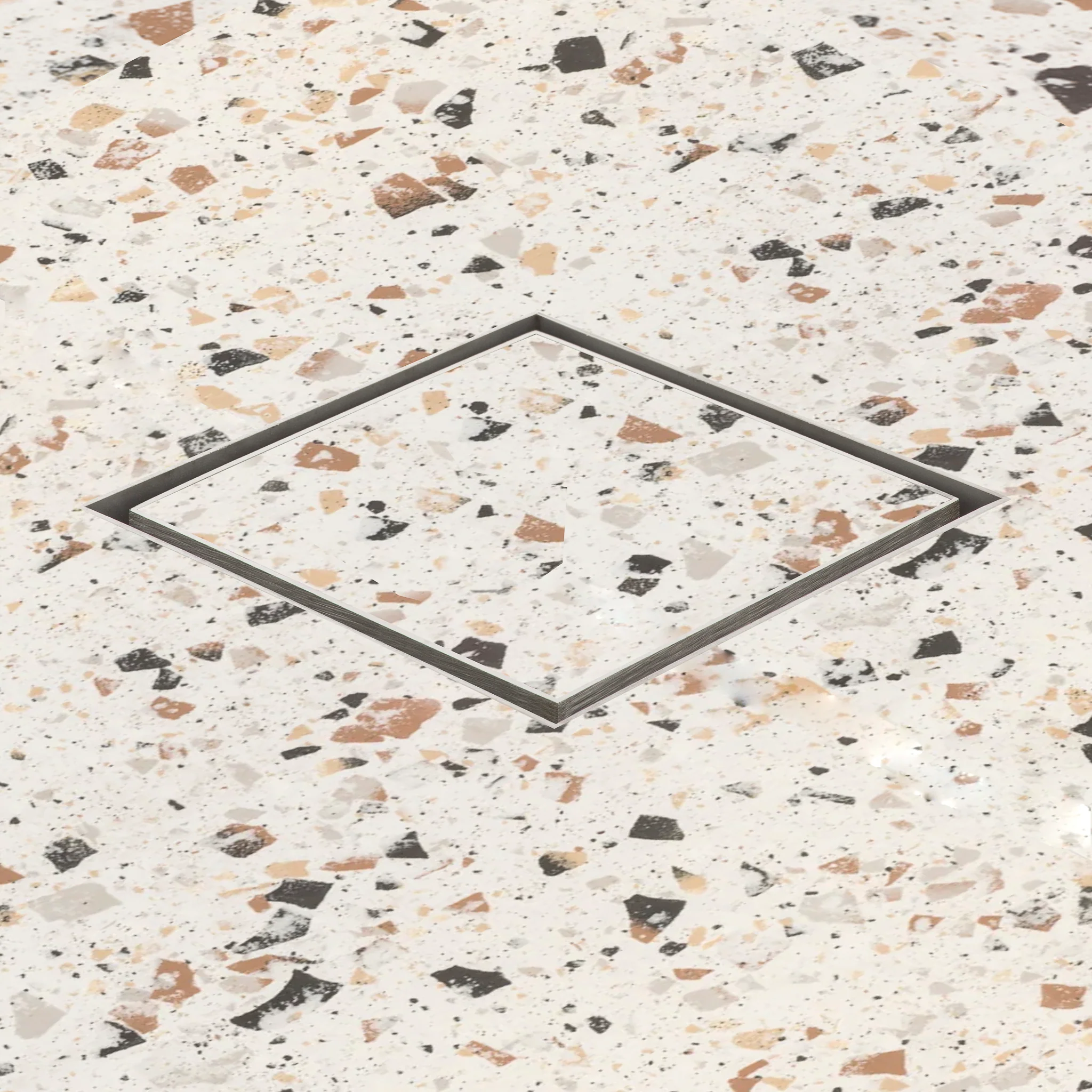 Stainless Steel Tile Insert Floor Waste | 90mm Outlet, Brushed SS Nickel - Image 6