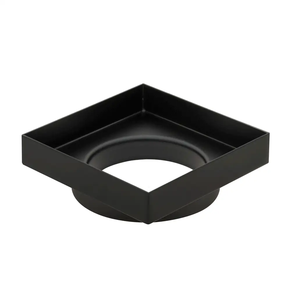 Stainless Steel Tile Insert Floor Waste | 90mm Outlet, Matte Black - Image 2