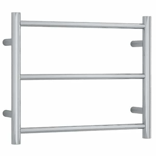 Thermogroup 3 Bar Thermorail Round Heated Towel Ladder 600mm | Polished Stainless Chrome |