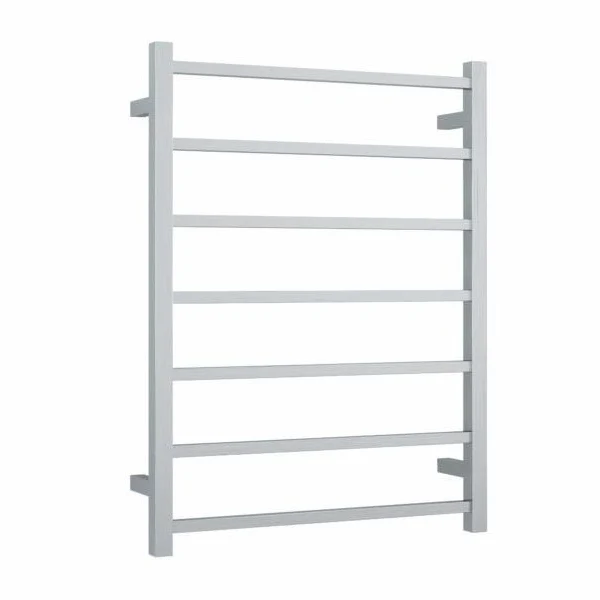 Thermogroup 7 Bar Thermorail Square Heated Towel Ladder 600mm | Brushed Stainless |