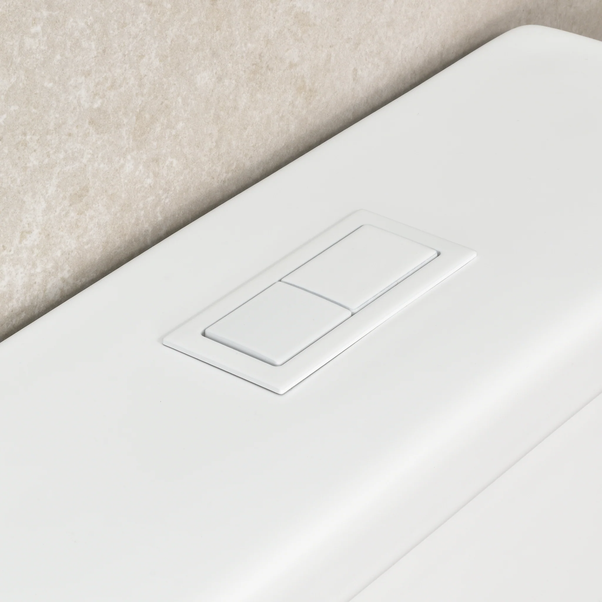 Tiffalo Rimless Back to Wall Toilet Suite, Matte White - Image 9
