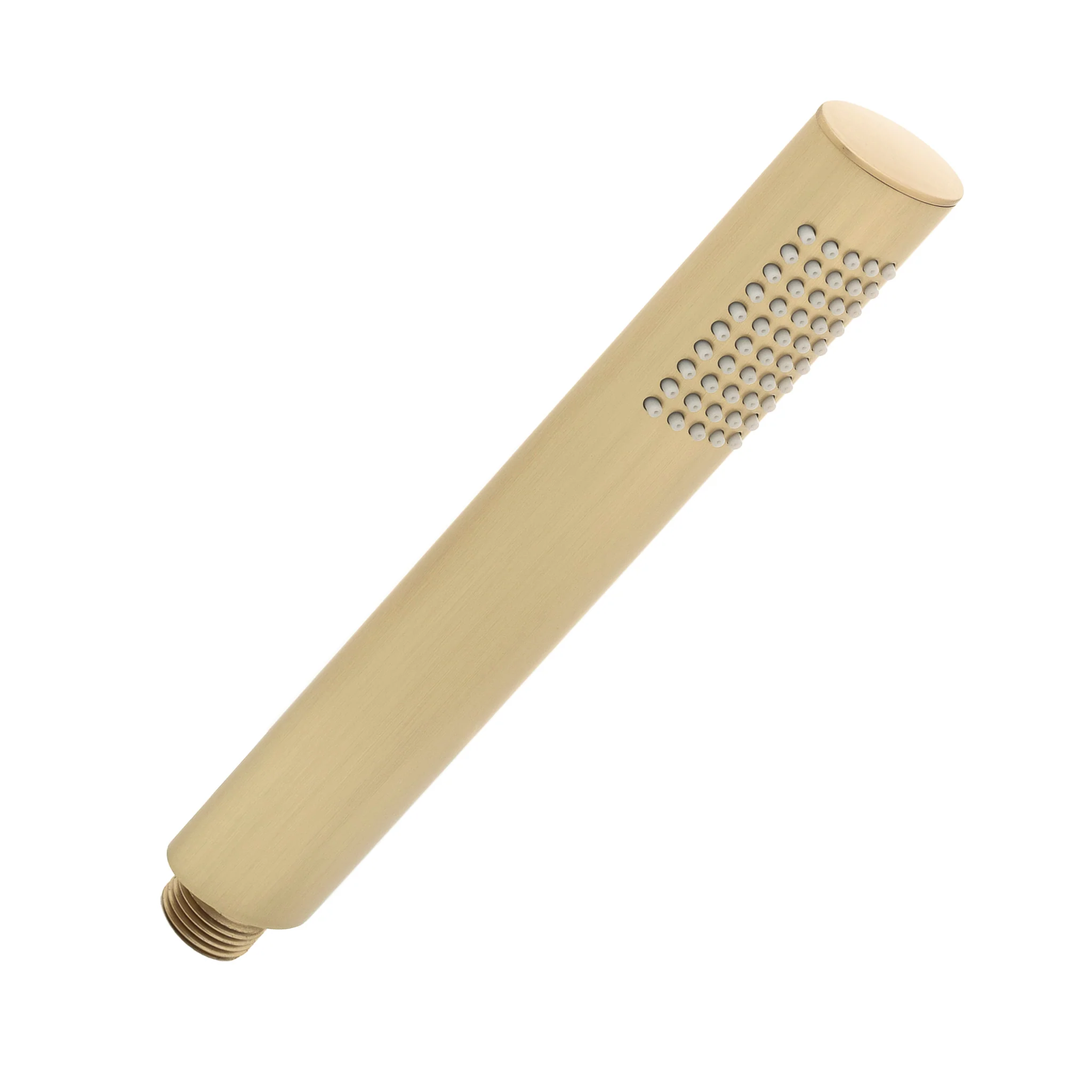 Tube Round Hand Shower, Brushed Brass (Gold) - Image 2