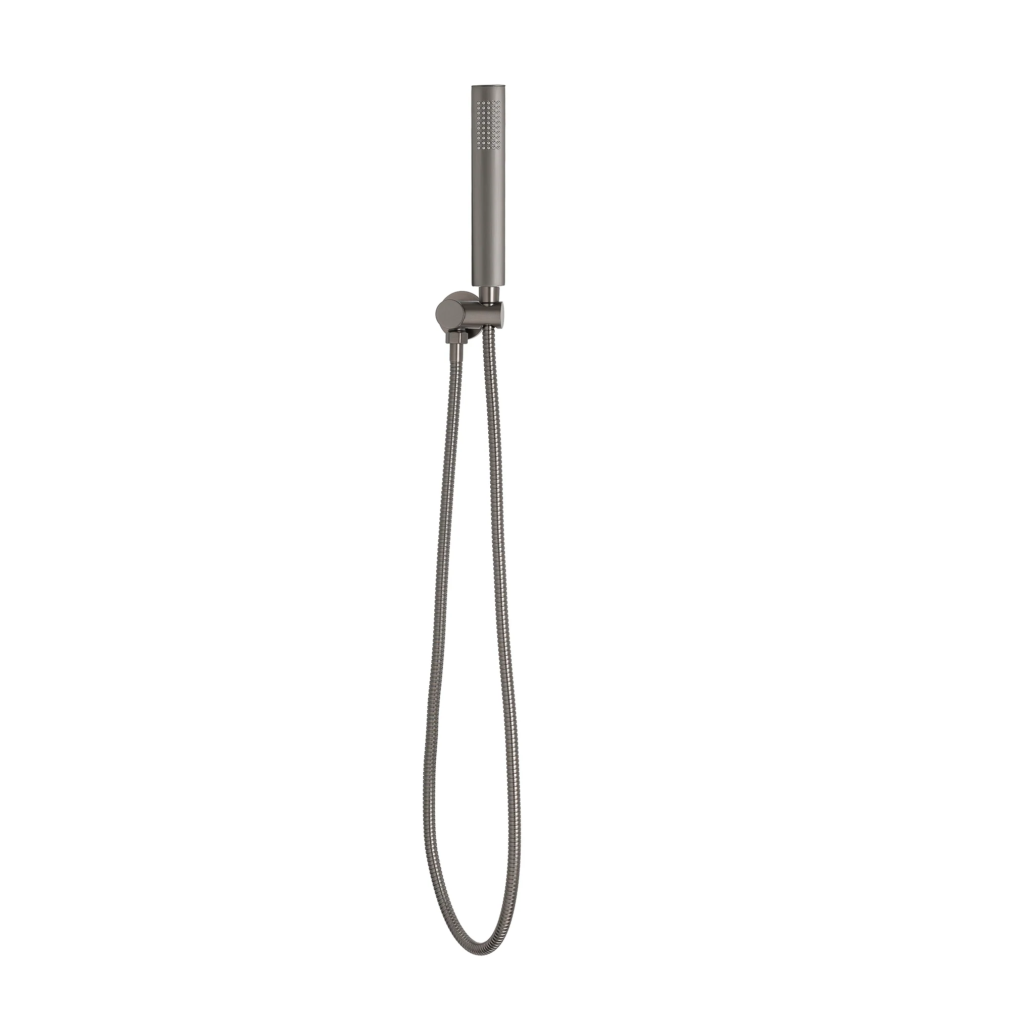 Tube Round Hand Shower with Holder, Brushed Gunmetal - Image 2