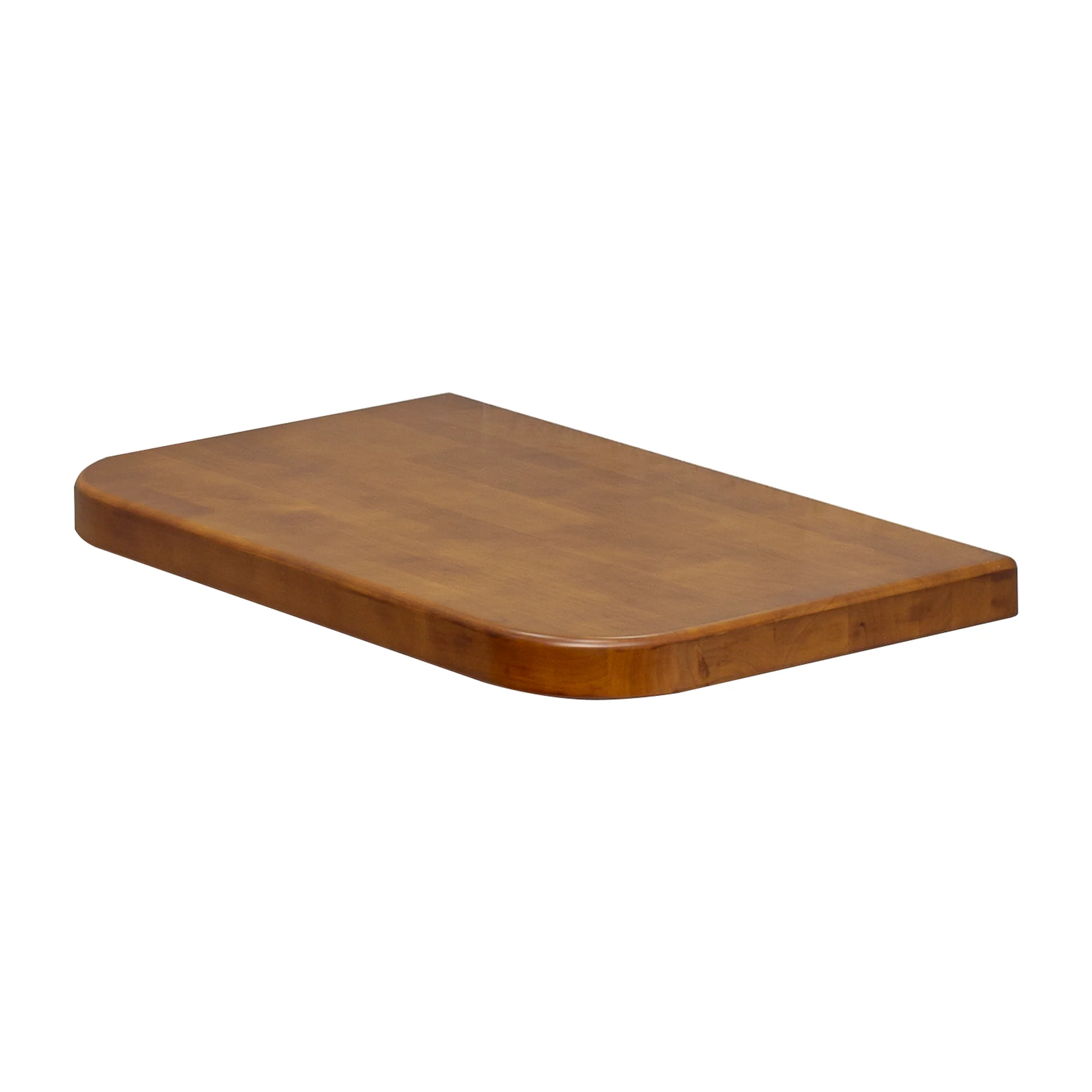 *Clearance* Tura Ensuite 600mm x 380mm x 40mm Timber Vanity Top, Dark Oak - Image 2