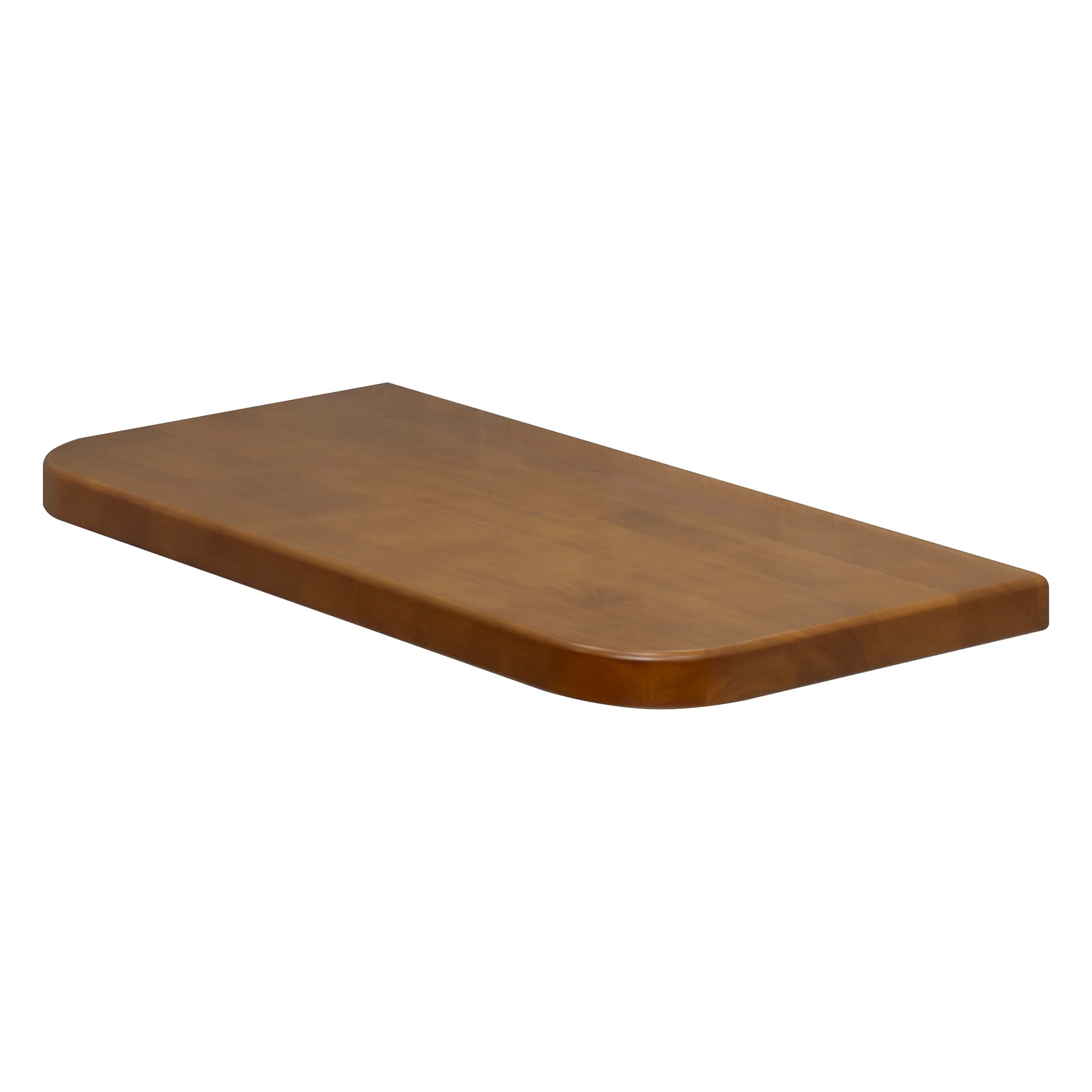 *Clearance* Tura Ensuite 750mm x 380mm x 40mm Timber Vanity Top, Dark Oak - Image 2