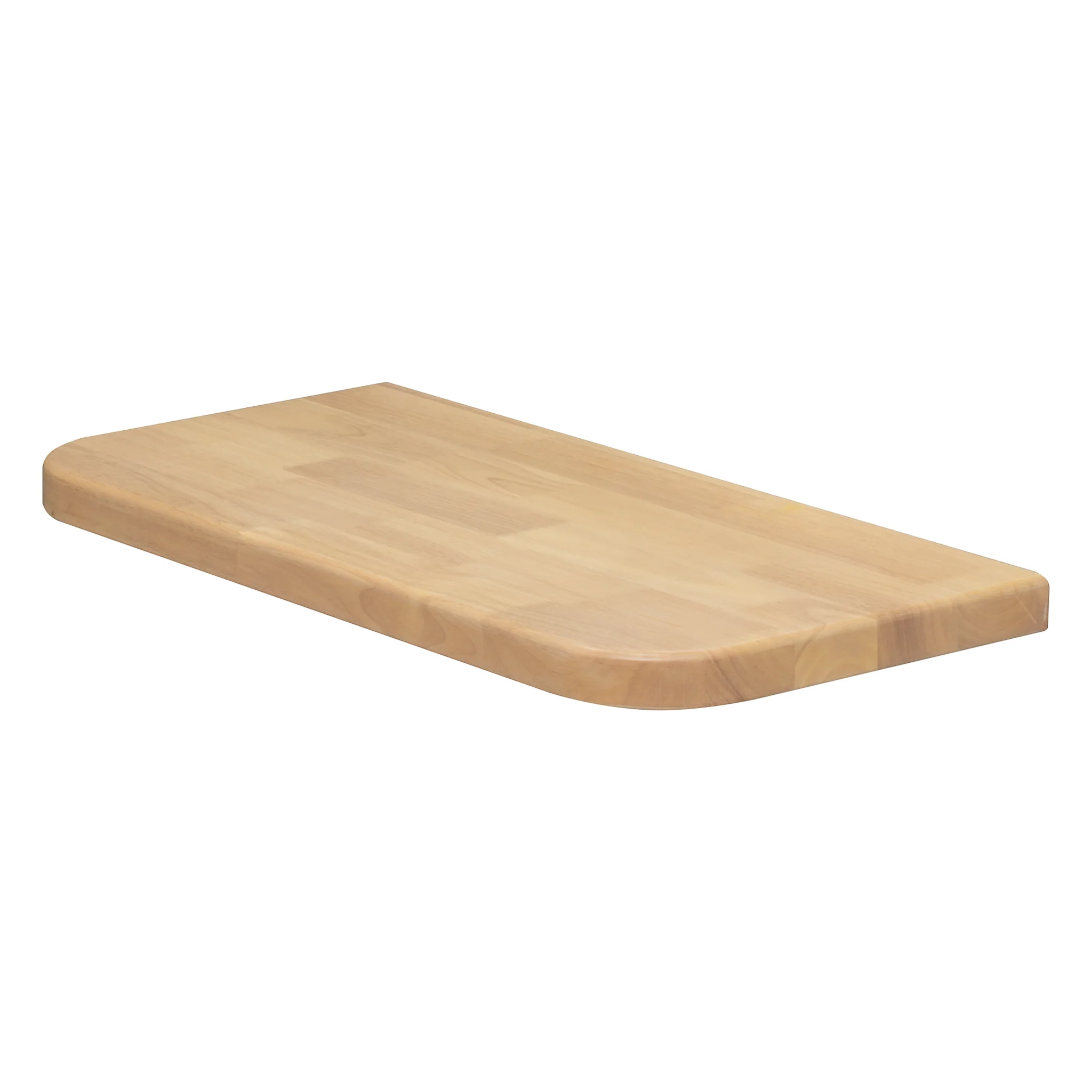 *Clearance* Tura Ensuite 750mm x 380mm x 40mm Timber Vanity Top, Light Oak - Image 2