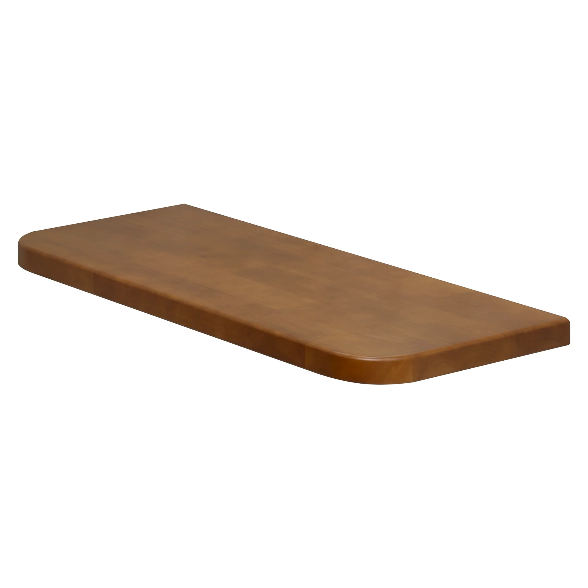 *Clearance* Tura Ensuite 900mm x 380mm x 40mm Timber Vanity Top, Dark Oak - Image 2