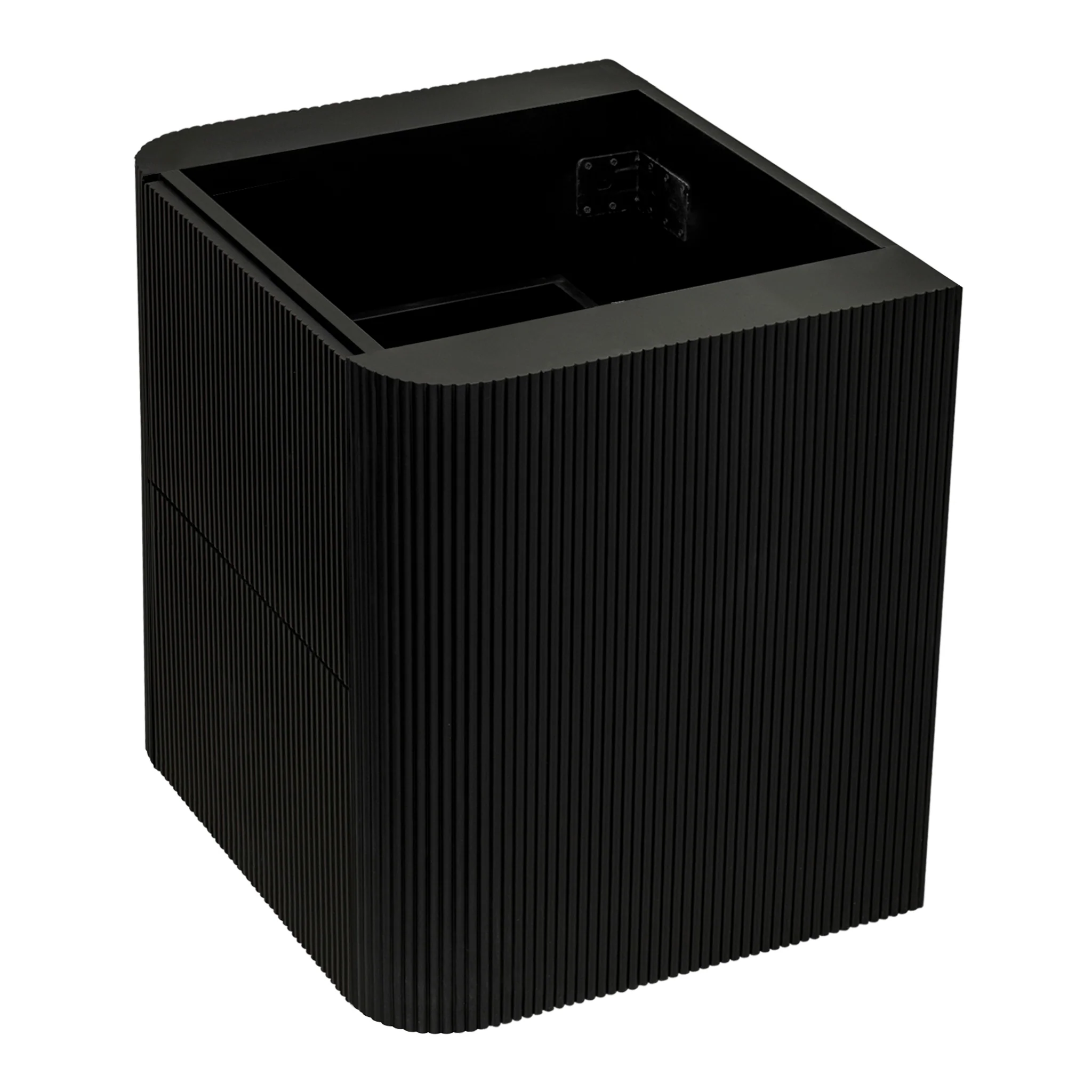 *Clearance* Tura Groove 600mm Curved Wall Hung Vanity Cabinet, Matte Black - Image 18