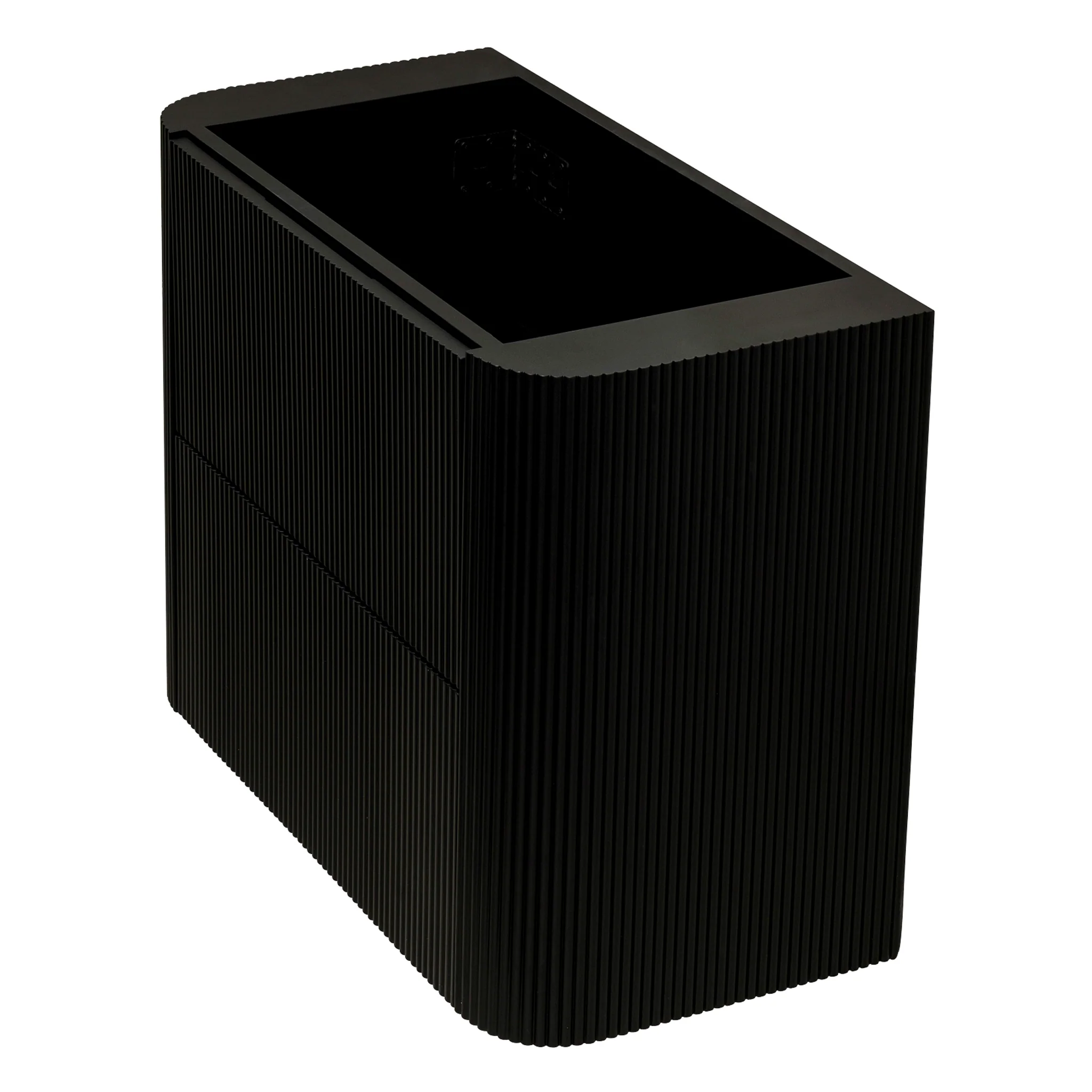 *Clearance* Tura Groove Ensuite 750mm Curved Wall Hung Vanity Cabinet, Matte Black - Image 13