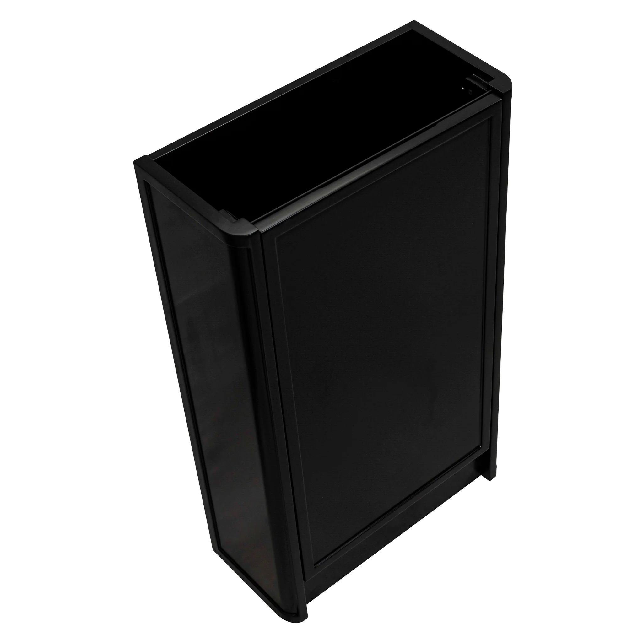 Tura Shaker Petite 500mm Curved Floorstanding Slim Vanity Cabinet, Matte Black - Image 7