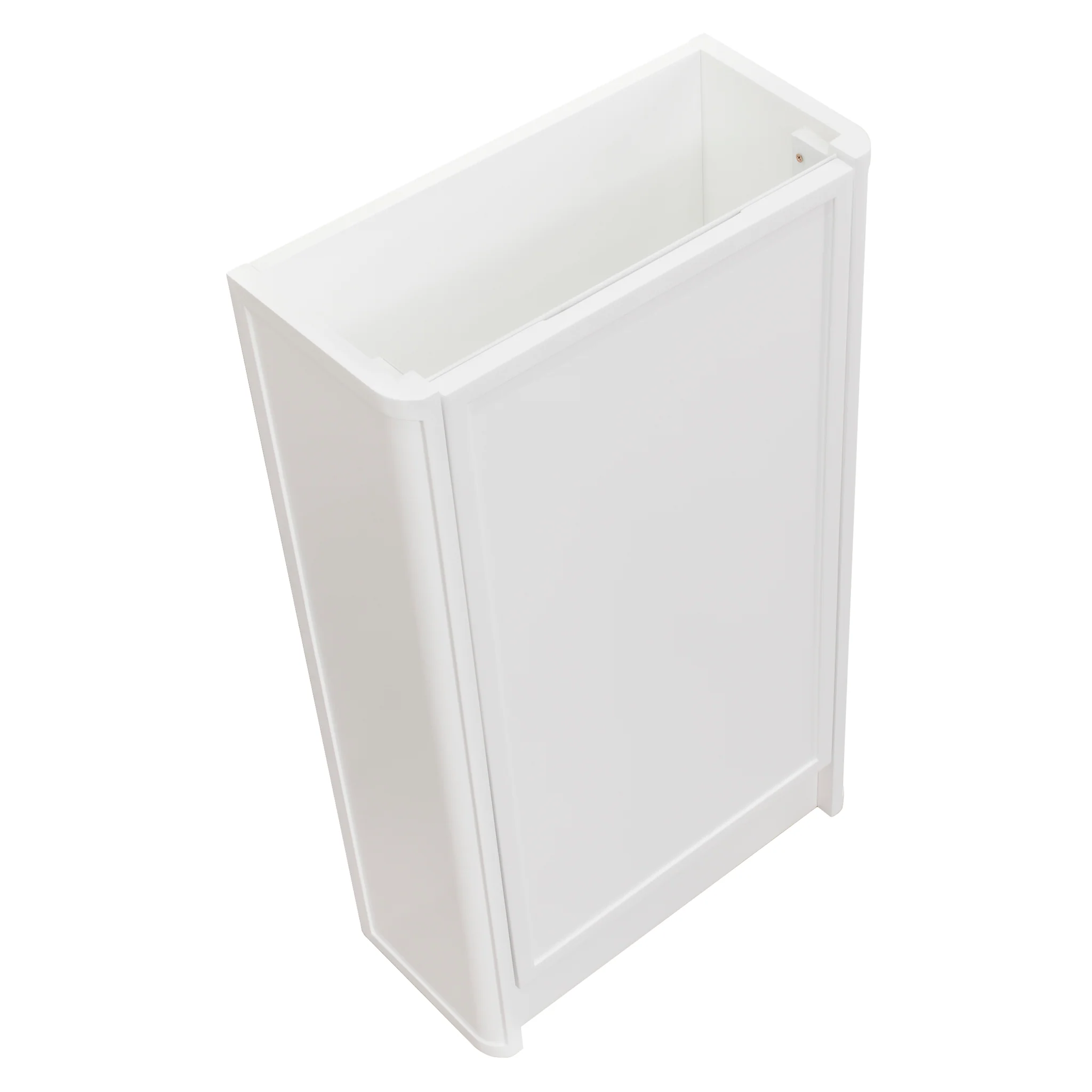 Tura Shaker Petite 500mm Curved Floorstanding Slim Vanity Cabinet, Matte White - Image 7