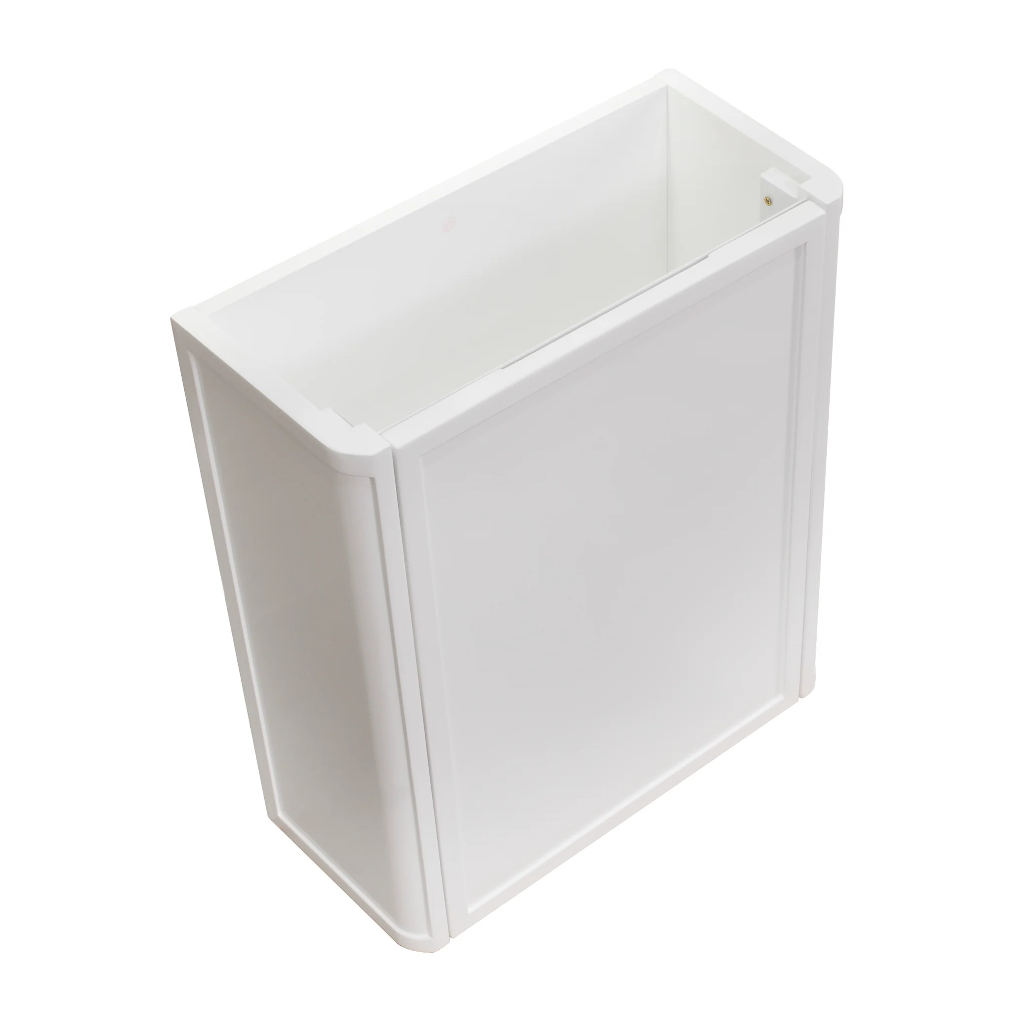 Tura Shaker Petite 500mm Curved Wall Hung Slim Vanity Cabinet, Matte White - Image 7