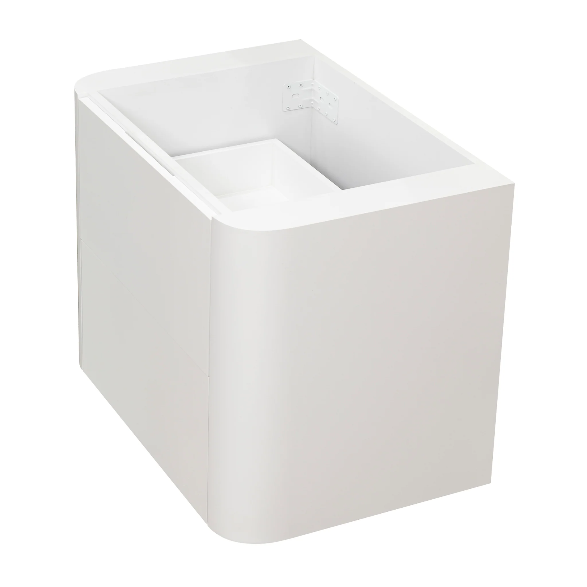 *Clearance* Tura Smooth 750mm Curved Wall Hung Vanity Cabinet, Matte White - Image 15