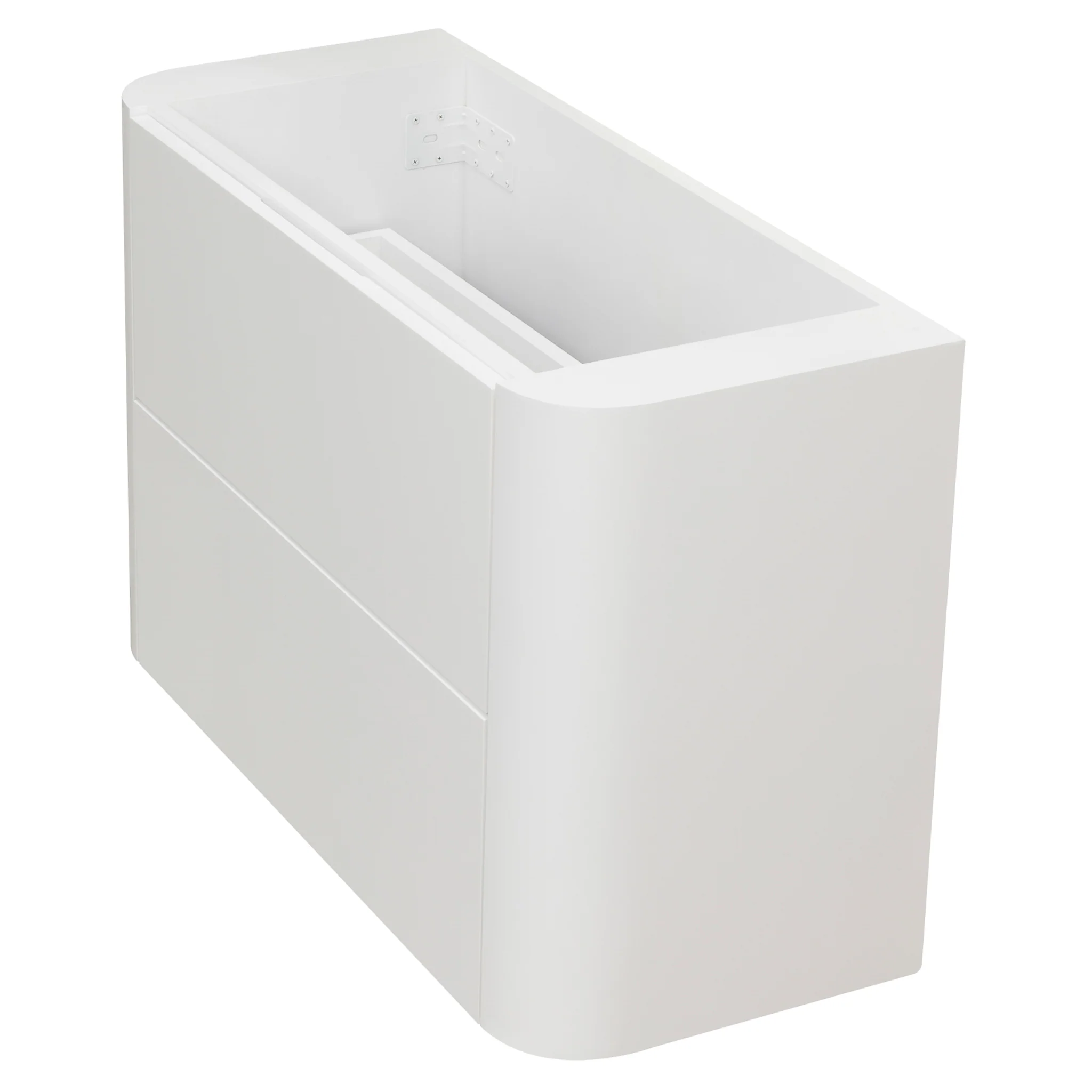 *Clearance* Tura Smooth Ensuite 900mm Curved Wall Hung Vanity Cabinet, Matte White - Image 14