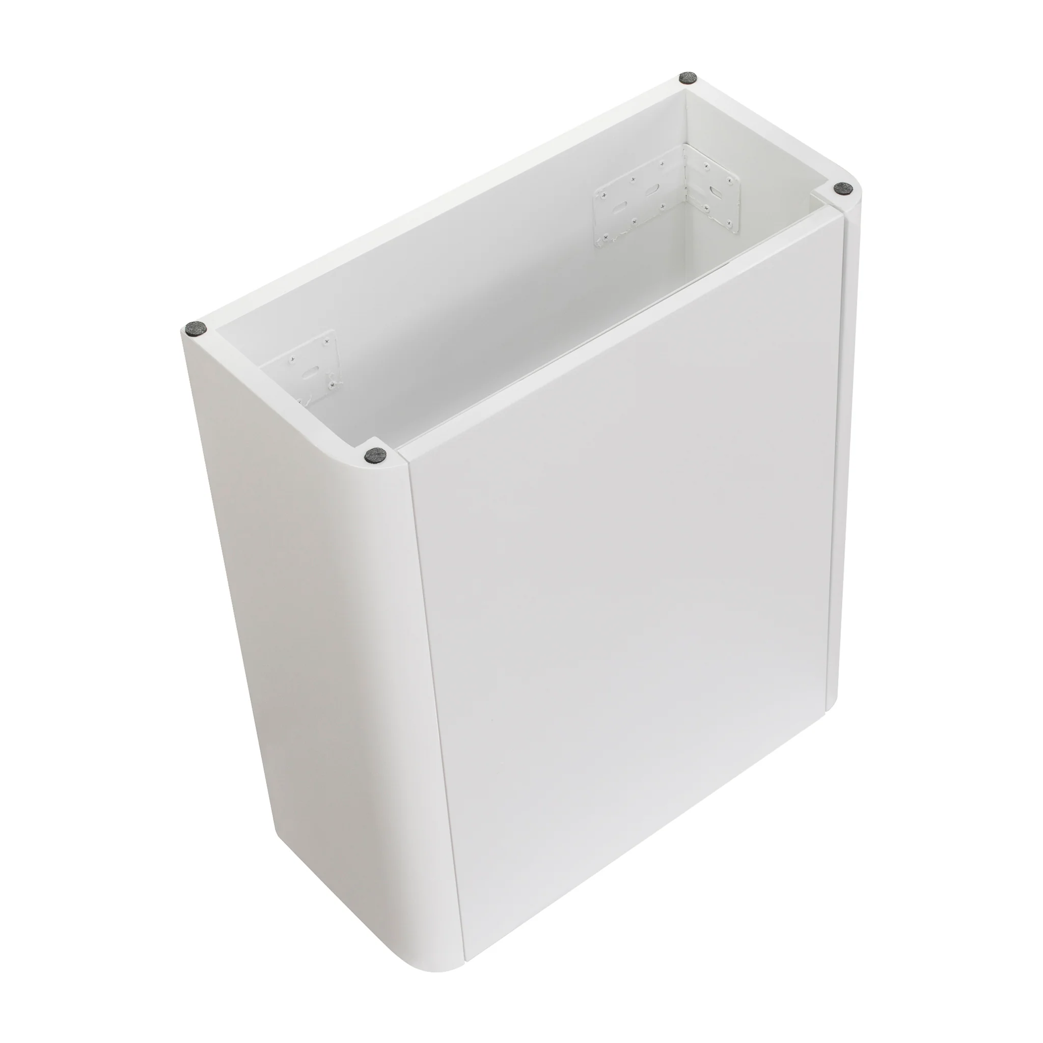 *Clearance* Tura Smooth Petite 500mm Curved Wall Hung Slim Vanity Cabinet, Matte White - Image 7