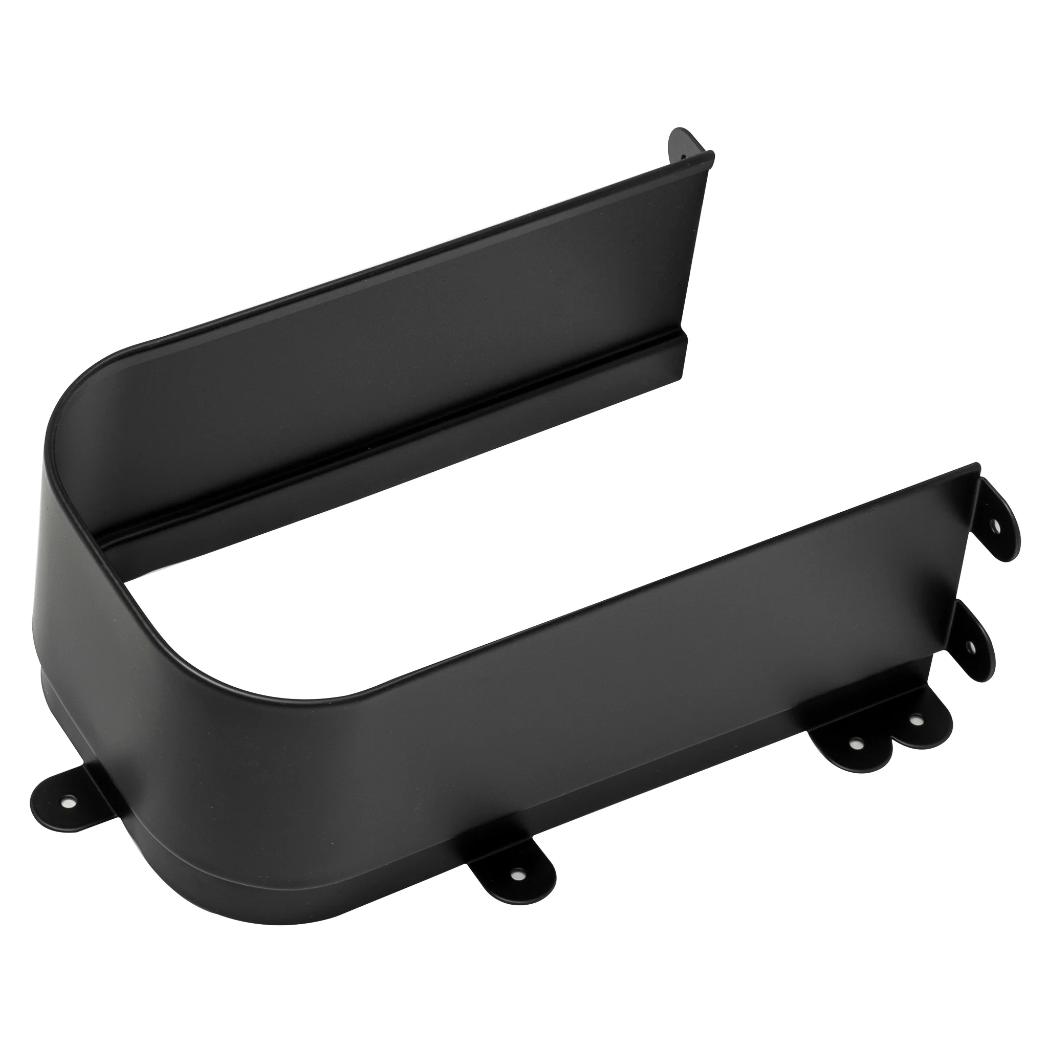 U Shaped Insert Aluminum Under Sink Vanity Drawer Cut Out for Plumbing, Matte Black